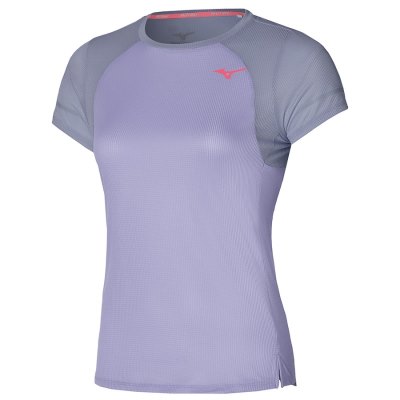 Camisa Mizuno Dryaeroflow Tee Mujer - Morados - Chile M763NPOEGZ